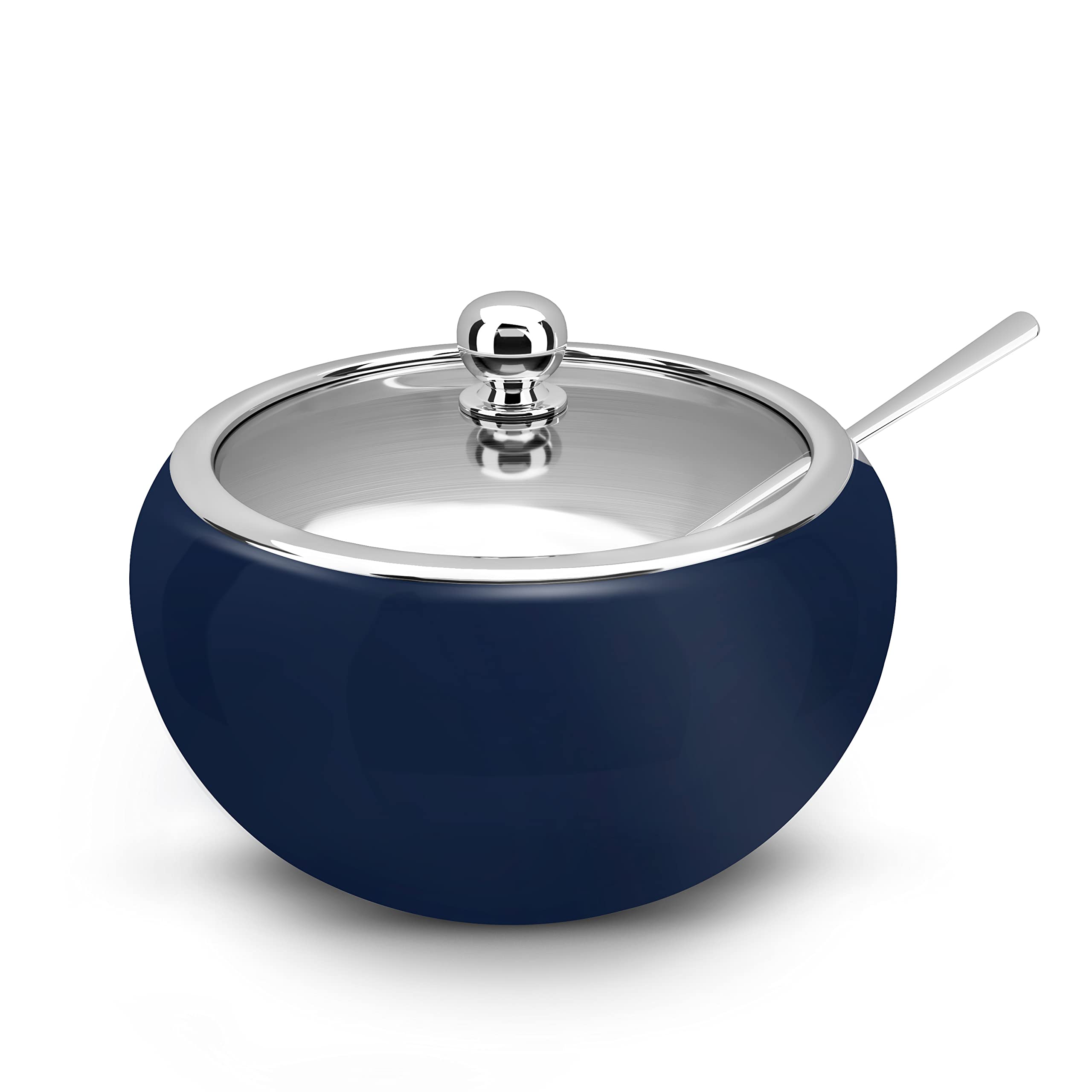 Kook Sugar Bowl, Sugar Bowl With Lid And Spoon, Sugar Container With Lid, For Salt, Coffee, Holds 2 Cups, Dishwasher Safe, Matte